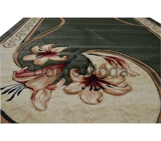 Синтетичний килим Hand Carving 0613 d.green-cream - Висока якість за найкращою ціною в Україні зображення 8.